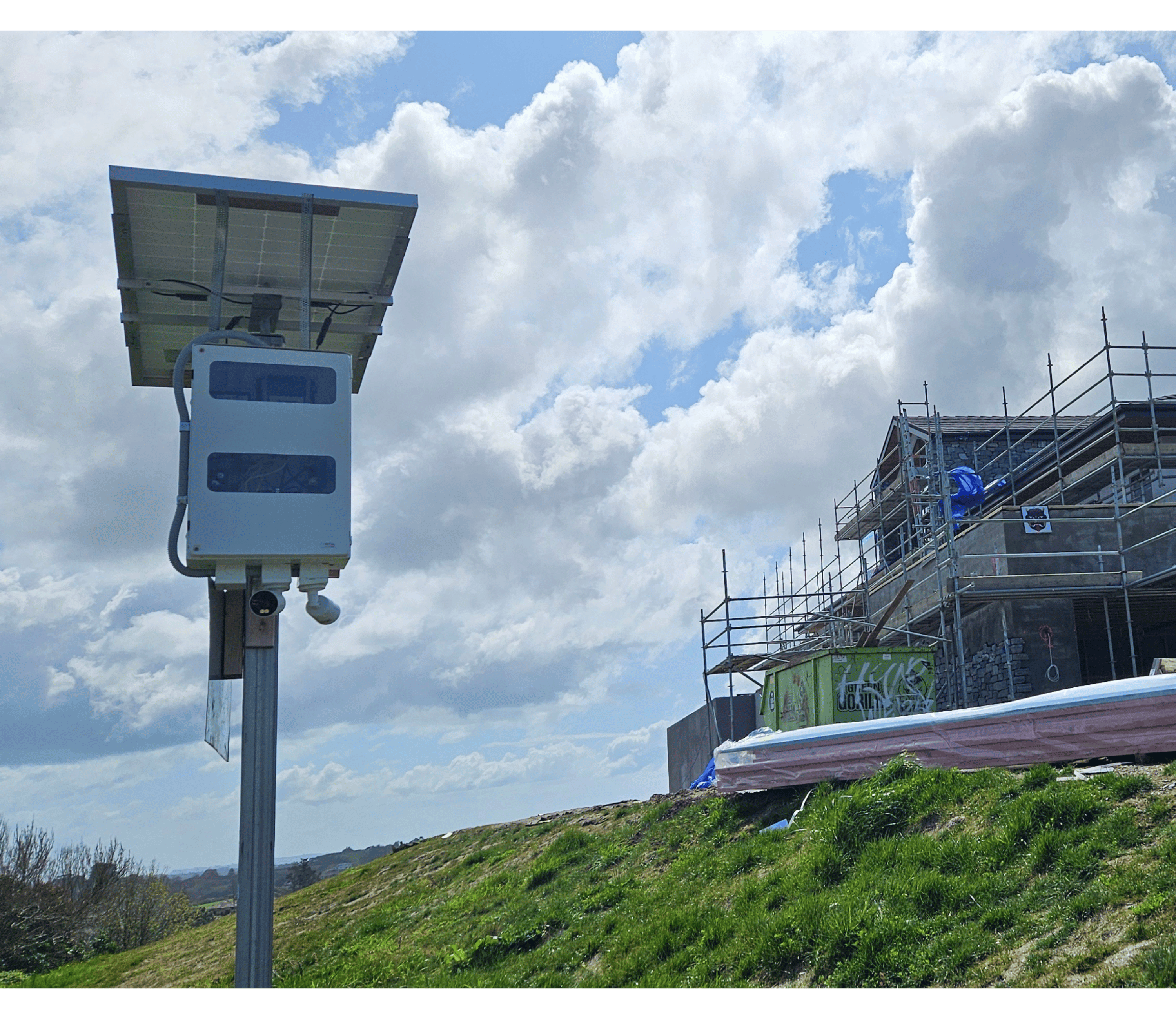 Solar Powered CCTV for Construction Site